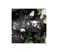 KDMD Venom & Vines Gothic Glasses Case - All-Over Skull & Serpent Print in Black KDMD Black One Size