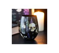 KDMD Venom & Vines Gothic Skull 500ml Stemless Glass - Wine & Cocktail Cup in Black KDMD Black