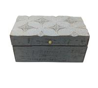 KDMD Vintage Deco - Multi Purpose Box - 22x12x10cm - Grey Star | Size: 22 x 12 x 10 cm KDMD Grey 22 x 12 x 10 cm