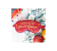 KDMD Wake Me Up When It's Christmas Satin Sleep Mask in Red KDMD Red