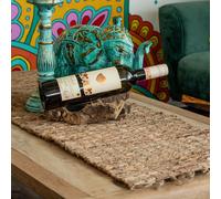 KDMD Water Hyacinth Table Runner - Robusta & Fringe - 150cm in Brown KDMD Brown
