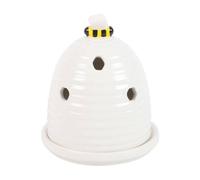 KDMD White Beehive Incense Cone Holder KDMD White