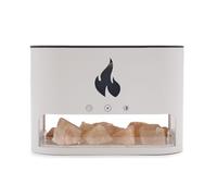 KDMD White Blaze Aroma Diffuser - Himalayan Salt Chamber - USB-C - Flame Effect (Salt included) in Cream KDMD Cream