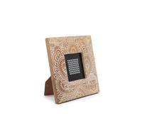KDMD White Mango Wood Buddha Picture Frame for 10x15cm Photos, 20x20x2cm in Brown | Size: 20 x 20 x 2 cm KDMD Brown 20 x 20 x 2 cm