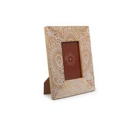 KDMD White Mango Wood Buddha Picture Frame for 10x15cm Photos, 26x20x2cm in Brown | Size: 26 x 20 x 2 cm KDMD Brown 26 x 20 x 2 cm