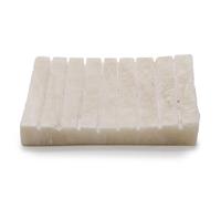 KDMD White Onxy Ridged Soap Dish KDMD White