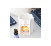 KDMD White Star-Shaped Oil Burner for Fragrance & Serenity - Home Decor KDMD White