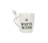 KDMD White Witch Mug & Spoon Set KDMD White