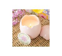 KDMD Wild Strawberry & Poppy Egg-Shaped Candle - Spring Home Fragrance in Pink KDMD Pink