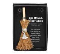 Something Different Ornament Witch Hat Mini Magick Broomstick Brown