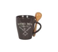 KDMD Witches Brew Coffee Co. Mug & Spoon Set in Dark Grey KDMD Dark Grey