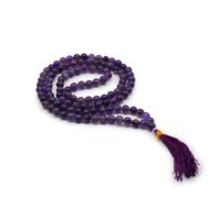 KDMD Women's 108 Bead Mala - Amethyst in Purple KDMD Purple One Size