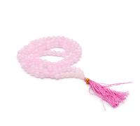 KDMD Women's 108 Bead Mala - Rose Quartz in Pink KDMD Pink One Size