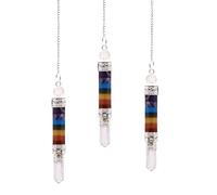 KDMD Women's 7 Charka 3 Piece Joint Pendulum KDMD Multicolor One Size