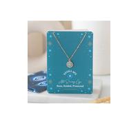 KDMD Women's All Seeing Eye Necklace on Greeting Card - Dainty Gold Pendant Gift KDMD Gold One Size