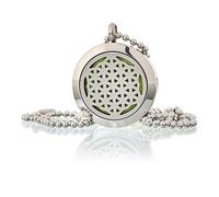 KDMD Women's Aromatherapy Diffuser Necklace - Flower of Life 25mm in Green KDMD Green One Size