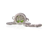 KDMD Women's Aromatherapy Jewellery Chain Bracelet - Tree of Life - 20mm in Silver KDMD Silver One Size