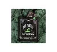 KDMD Women's Bad Witch Social Club Tote Bag with Enamel Pin in Black KDMD Black