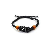 KDMD Women's Black Crystal Gemstone Bracelet Cord-Adjustable & Durable Jewelry Base KDMD Black One Size