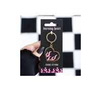 KDMD Women's Burning Heart Keyring - Rebellious Flame Design for Keys & Bags in Pink KDMD Pink One Size