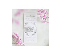 KDMD Women's Butterflies Appear Enamel Butterfly Pin - Meaningful Keepsake & Gift in White KDMD White One Size