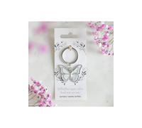 KDMD Women's Butterflies Appear Enamel Keyring - Sentimental Keepsake Gift in White KDMD White One Size
