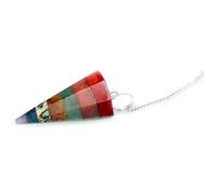 KDMD Women's Chakra Style 7 Slice Pendulums KDMD Multicolor One Size