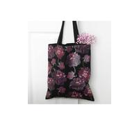 KDMD Women's Dark Romance Floral Tote Bag - Gothic Rose Print, Spacious & Stylish in Purple KDMD Purple