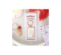 KDMD Women's Enamel Love Letter Keyring - Cute Valentine's Day Gift & Keepsake in Gold KDMD Gold One Size