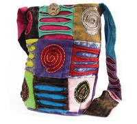 KDMD Women's Ethnic Sling Bag - Purple / Spiral KDMD Multicolor