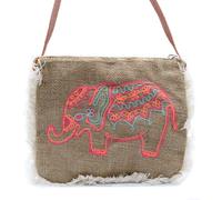 KDMD Women's Fab Fringe Bag - Elephant Embroidery KDMD Multicolor One Size