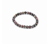 KDMD Women's Gemstone Manifestation Bracelet - Lepard Skin - Courage in Maroon KDMD Maroon One Size