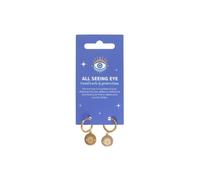 KDMD Women's Gold Toned All Seeing Eye Earrings KDMD Gold One Size