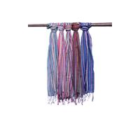 KDMD Women's Indian Boho Scarves - 22x72cm - Random Purples | Size: 22x72 cm KDMD Multicolor 22x72 cm