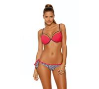 KDMD Women's Italian Carvico Two Piece Padded Push Up Swimsuit in Pink | Size: Medium KDMD Pink M