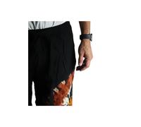 KDMD Women's Japanese Style Lounge Pants Black Chocolate & Orange Large KDMD Black One Size