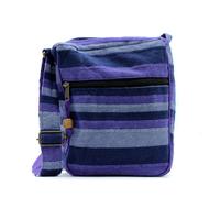 KDMD Women's Large Nepal Sling Bag (Adjustable Strap) - Deep Sea Blues in Blue KDMD Blue One Size