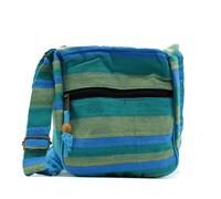 KDMD Women's Large Nepal Sling Bag (Adjustable Strap) - Spring Meadows Green & Blue KDMD Multicolor One Size