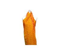 KDMD Women's Lime Orange Mandala Sarong Bali Beachwear & Summer Wrap KDMD Orange One Size