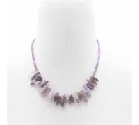 KDMD Women's Longstone Gem Necklace - Amethyst in Purple KDMD Purple One Size