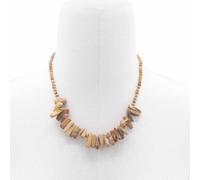 KDMD Women's Longstone Gem Necklace - Map Stone in Brown KDMD Brown One Size