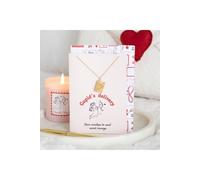 KDMD Women's Love Letter Locket Necklace on Greeting Card-Heartfelt Valentine Gift in Gold KDMD Gold One Size
