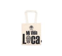 KDMD Women's Mi Vida Loca Cotton Tote Bag - Natural, Lightweight & Durable in Beige KDMD Beige