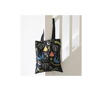 KDMD Women's Midnight Bloom Floral Polycotton Tote Bag for Everyday Use in Black KDMD Black