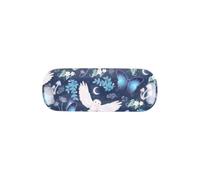 KDMD Women's Night Flight Owl Print Glasses Case in Blue KDMD Blue One Size