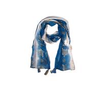 KDMD Women's Nomad Sari Summer Sea Blue Turtle Print Scarf 180x50cm | Size: 180x50 cm KDMD Blue 180x50 cm