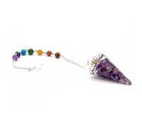 KDMD Women's Orgonite Power Chakra Pendulum - Amethyst in Blue KDMD Blue One Size