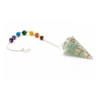 KDMD Women's Orgonite Power Chakra Pendulum - Om in Blue KDMD Blue One Size
