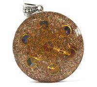 KDMD Women's Orgonite Power Pendant - Multi Power Chakra - Lrg in Bronze KDMD Bronze One Size