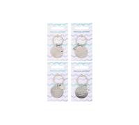 KDMD Women's Pack of 12 Nautical Metal Keyrings in Silver KDMD Silver One Size